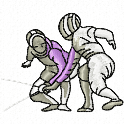 Fencing Embroidery Design 6 Fencing Embroidery Design 6